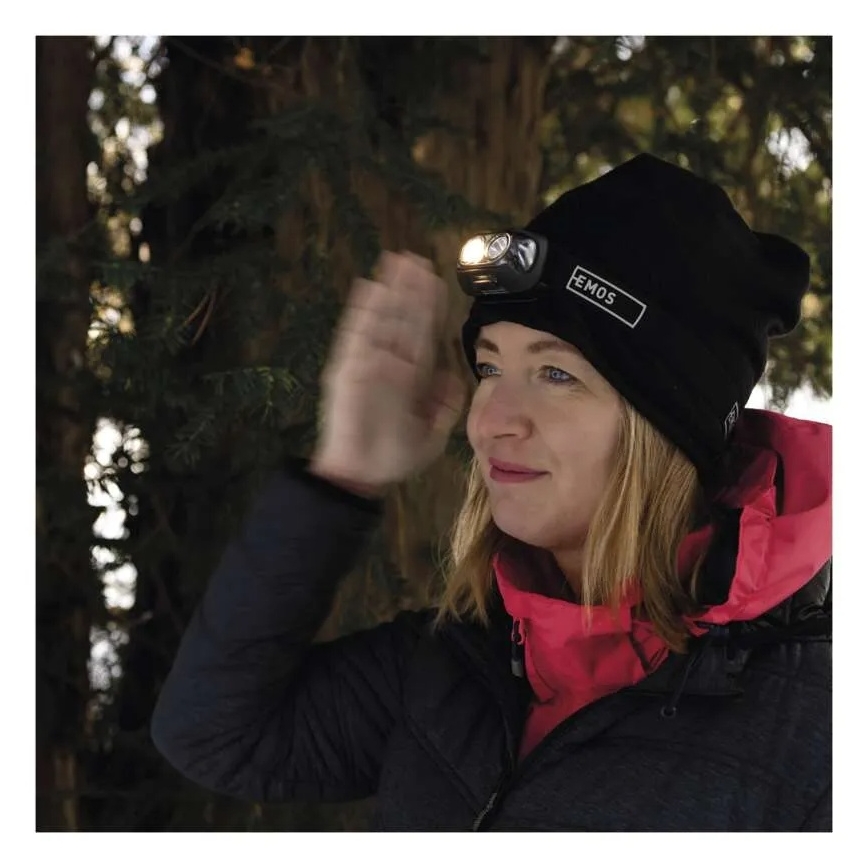 LED Įkraunamas galvos žibintas LED/USB 1200 mAh