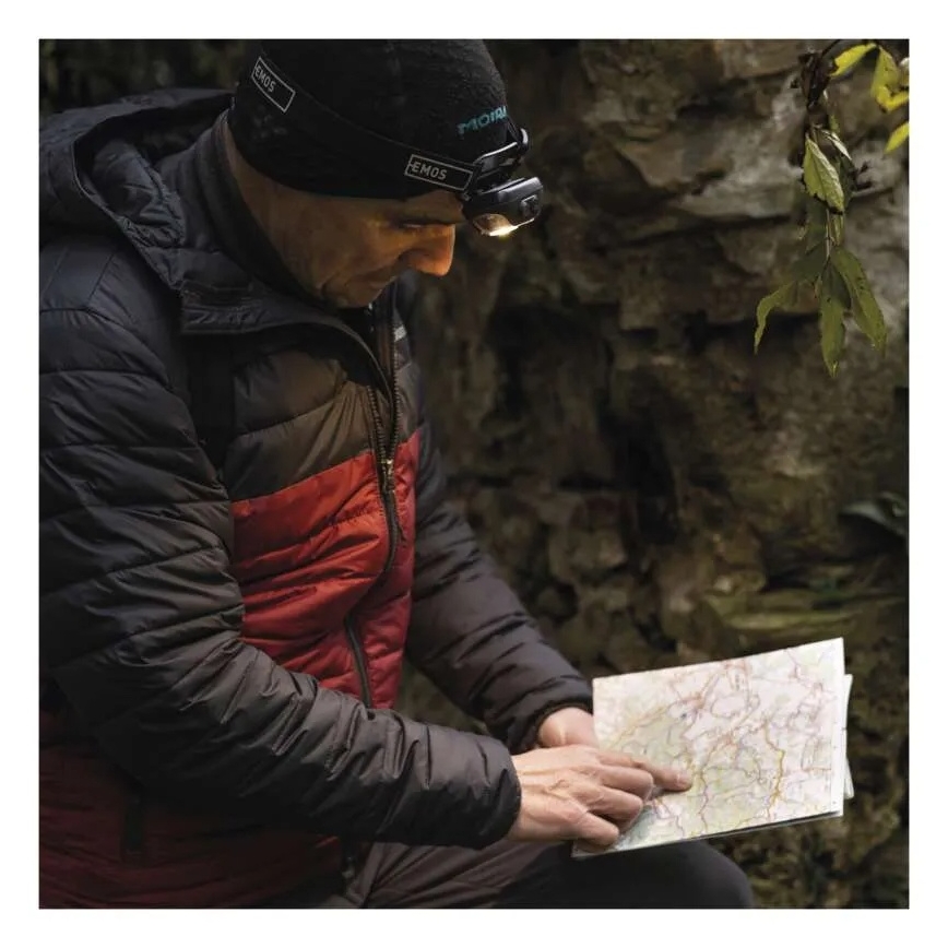 LED Įkraunamas galvos žibintas LED/USB 1200 mAh