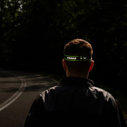 LED reguliuojamas įkraunamas galvos žibintas su jutikliu ir raudona šviesa LED/6W/5V/3xAAA IP66 500 lm 1200 mAh