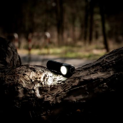 Įkraunamas reguliuojamas LED galvos žibintas su raudona šviesa 3 viename LED/10W/5V IP66 500 lm 800 mAh