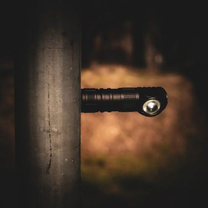 Įkraunamas reguliuojamas LED galvos žibintas su raudona šviesa 3 viename LED/10W/5V IP66 500 lm 800 mAh