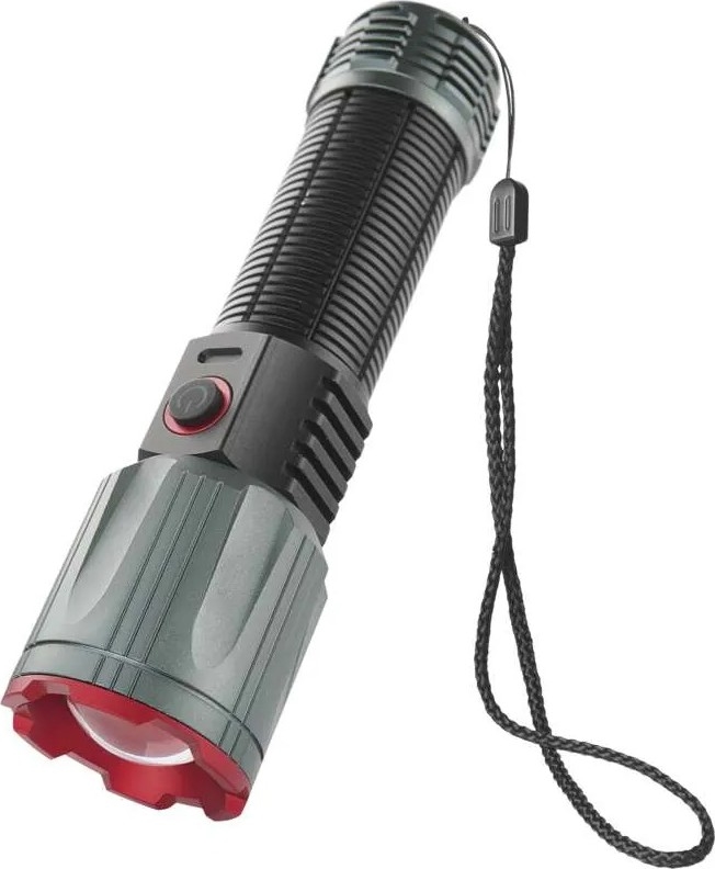 LED įkraunamas metalas žibintuvėlis LED/5V 3000 blizgus 5000 mAh IP43