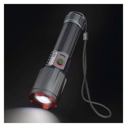 LED įkraunamas metalas žibintuvėlis LED/5V 3000 blizgus 5000 mAh IP43