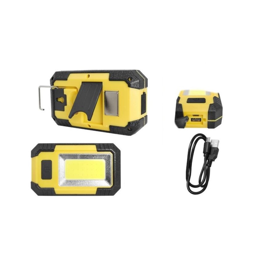 LED Įkraunamas prožektorius LED/10W/4000 mAh 6000K IP44