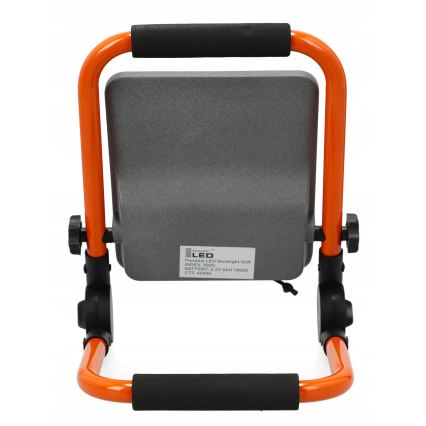 LED įkraunamas prožektorius su stovu LED/30W/3,2V 4500K 5000 mAh IP65 oranžinis