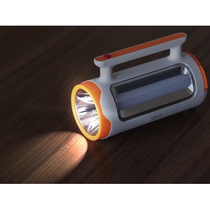 LED reguliuojamas įkraunamas žibintuvėlis 2in1 su powerbank funkcija LED/5W/230V 3500 mAh