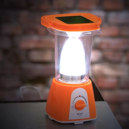 LED Pritemdomas įkraunamas saulės lempa su maitinimo bloko funkcija LED/230V 710 blizgus 1600 mAh