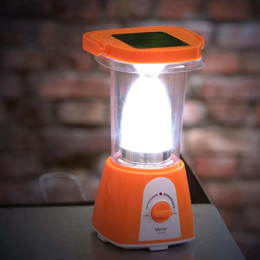 LED Pritemdomas įkraunamas saulės lempa su maitinimo bloko funkcija LED/230V 710 blizgus 1600 mAh