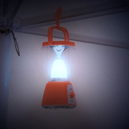 LED Pritemdomas įkraunamas saulės lempa su maitinimo bloko funkcija LED/230V 710 blizgus 1600 mAh