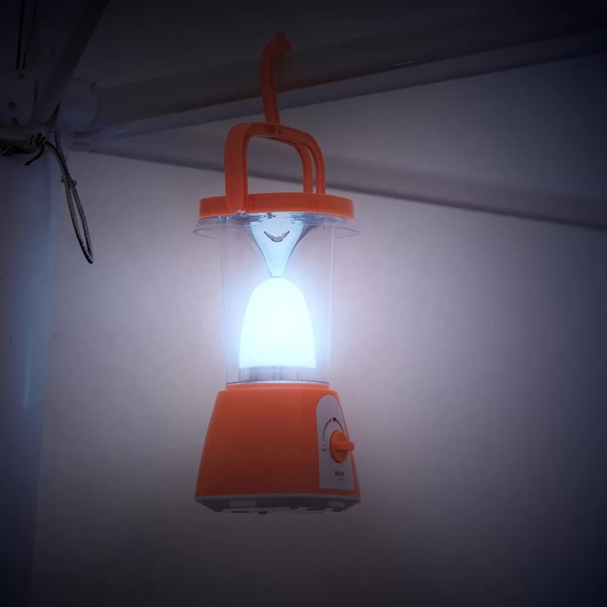 LED Pritemdomas įkraunamas saulės lempa su maitinimo bloko funkcija LED/230V 710 blizgus 1600 mAh