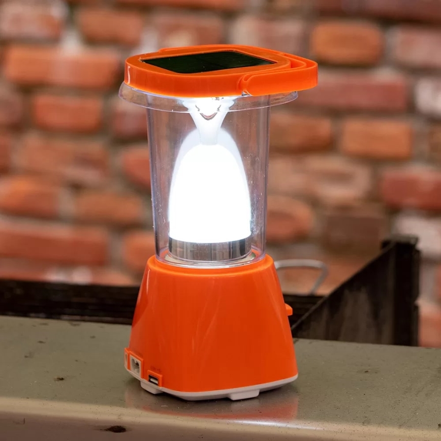 LED Pritemdomas įkraunamas saulės lempa su maitinimo bloko funkcija LED/230V 710 blizgus 1600 mAh