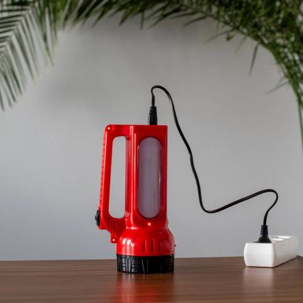 LED Įkraunamas saulės žibintuvėlis LED/7W/230V 400 blizgus 3200 mAh