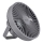 LED Įkraunamas stalas ventiliatorius su LED apšvietimu LED/2W/5V USB 2400 mAh pilka