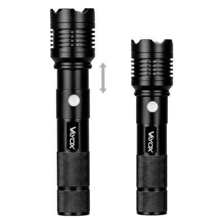 LED Įkraunamas žibintuvėlis LED/10W/5V IPX4 800 blizgus 1200 mAh