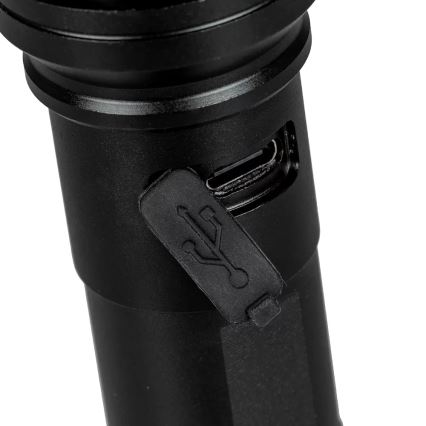 LED Įkraunamas žibintuvėlis LED/10W/5V IPX4 800 blizgus 1200 mAh