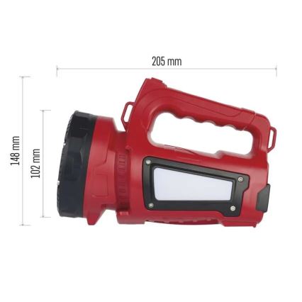 LED Įkraunamas žibintuvėlis LED/3,7V IP44 1000 lm 15000mAh