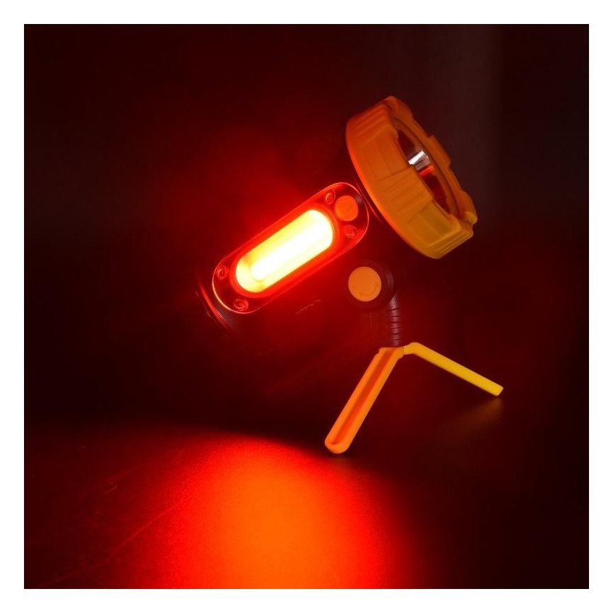 LED Įkraunamas žibintuvėlis LED/5W/4000mAh + LED/3W