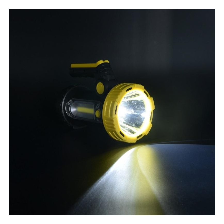 LED Įkraunamas žibintuvėlis LED/5W/4000mAh + LED/3W