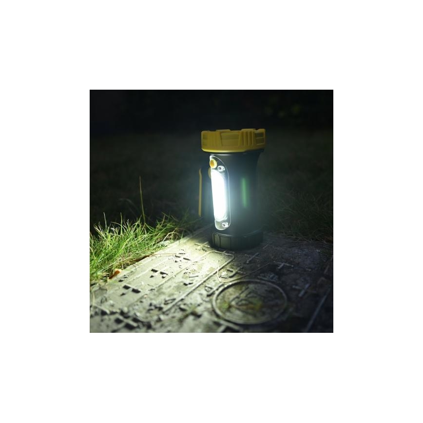 LED Įkraunamas žibintuvėlis LED/5W/4000mAh + LED/3W