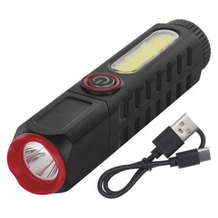 LED įkraunamas žibintuvėlis LED/USB/3,7V 120 lm 400 mAh
