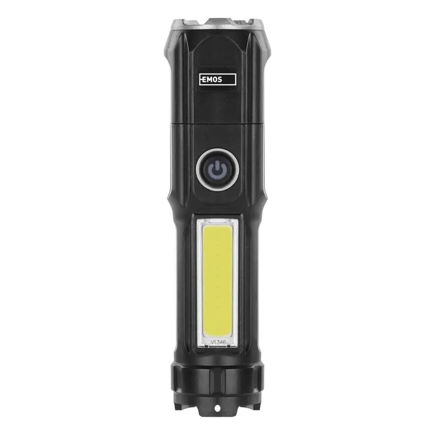 LED Įkraunamas žibintuvėlis LED/USB/3,7V IP44 150 lm 1200mAh