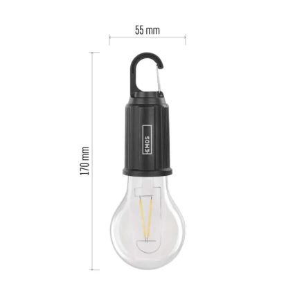 LED įkraunamas žibintuvėlis LED/USB IP44 90 lm 400mAh
