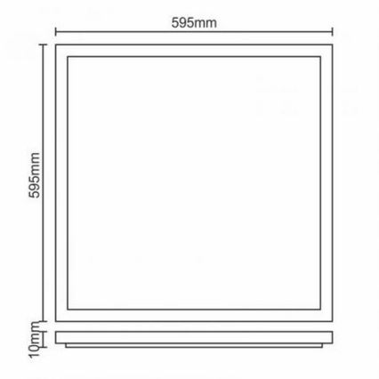 LED įleidžiama lubų panelė LED/40W/230V 4500K