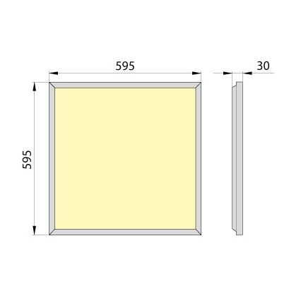 LED įleidžiama lubų panelė OREGA PLUS 60 LED/50W/230V 4000K IP40