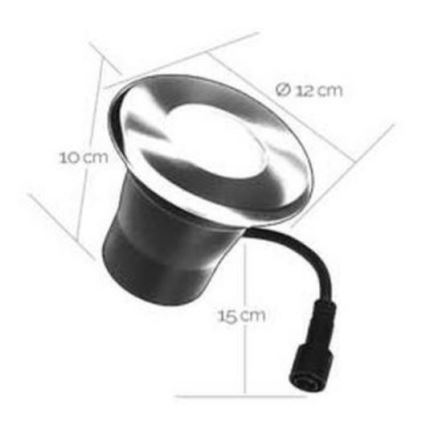LED Įleidžiamas lauko šviestuvas EASY CONNECT 1xGU10/4W/230V 3000K IP65 apvalus