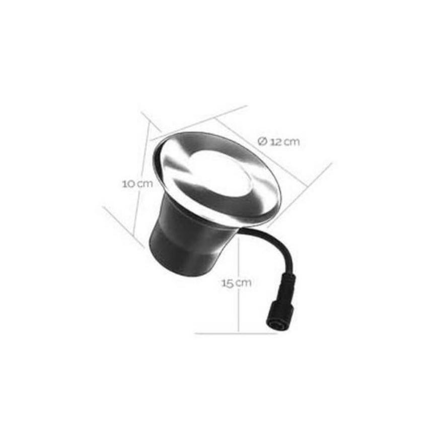 LED Įleidžiamas lauko šviestuvas EASY CONNECT 1xGU10/4W/230V 3000K IP65 apvalus