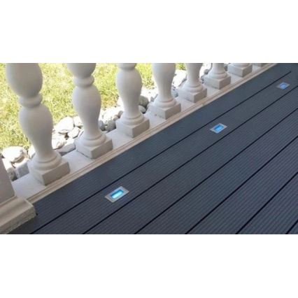 LED Įleidžiamas lauko šviestuvas EASY CONNECT LED/2W/230V mėlyna IP67 stačiakampis