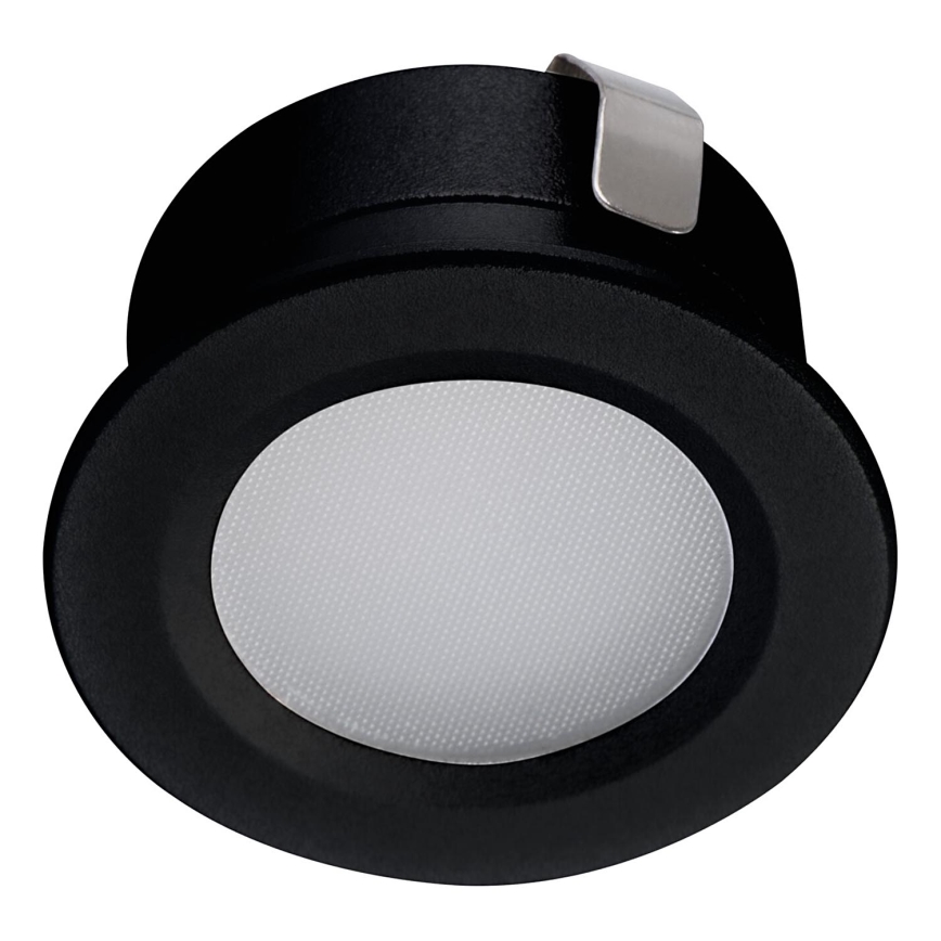 LED Įleidžiamas lauko šviestuvas IMBER LED/1W/12V 4000K diametras 3 cm 30 lm IP65 juoda