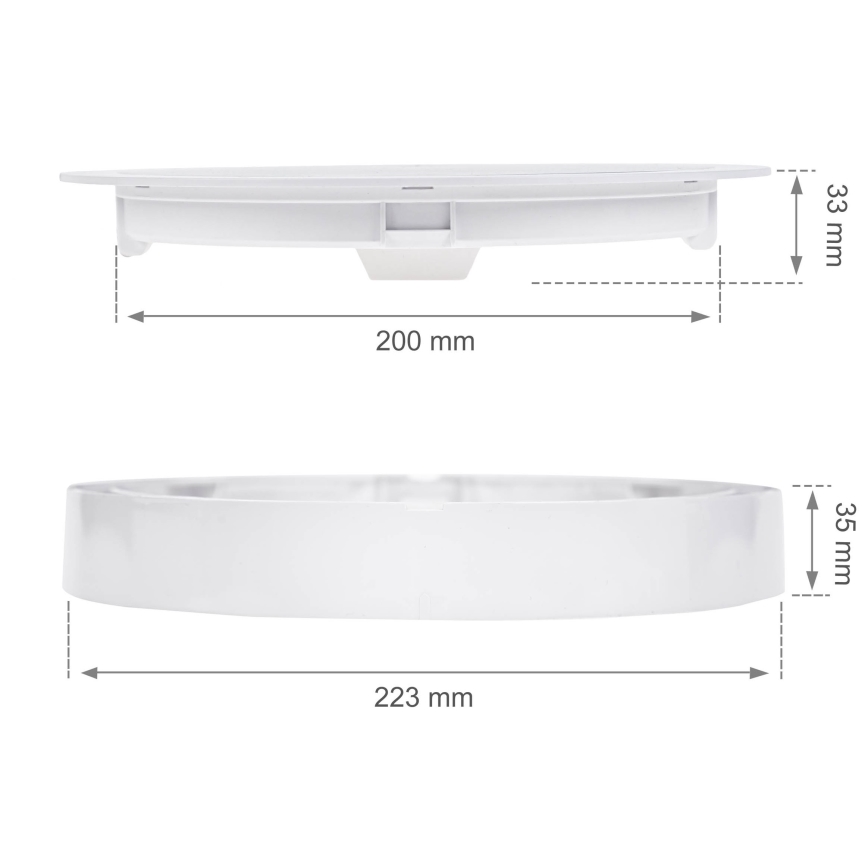 LED įleidžiamas lubinis šviestuvas ALGINE 2in1 LED/18W/230V 3000K