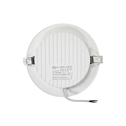 LED įleidžiamas lubinis šviestuvas CIRCLE LED/12W/230V 4000K diametras 17 cm balta