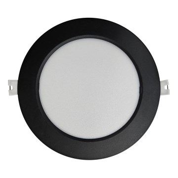 LED įleidžiamas lubinis šviestuvas CIRCLE LED/12W/230V 4000K diametras 17 cm juoda