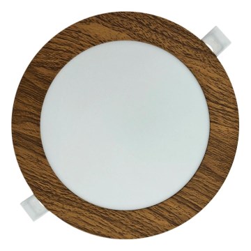 LED įleidžiamas lubinis šviestuvas CIRCLE LED/12W/230V 4200K diametras 16,7 cm ruda
