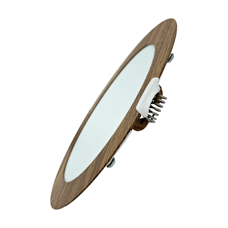 LED įleidžiamas lubinis šviestuvas CIRCLE LED/12W/230V 4200K diametras 16,7 cm ruda