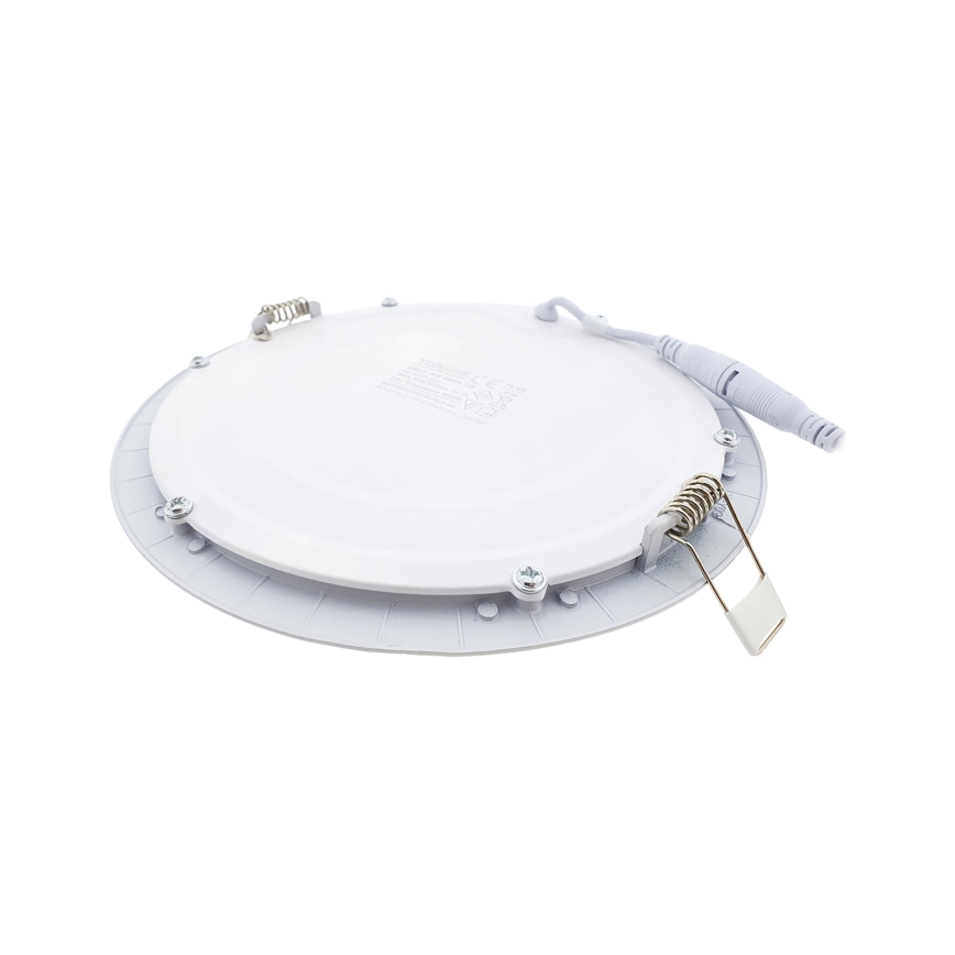 LED įleidžiamas lubinis šviestuvas CIRCLE LED/15W/230V 6500K diametras 18,8 cm balta