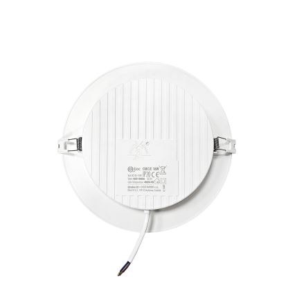 LED įleidžiamas lubinis šviestuvas CIRCLE LED/18W/230V 4000K diametras 22 cm balta