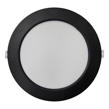 LED įleidžiamas lubinis šviestuvas CIRCLE LED/18W/230V 4000K diametras 22 cm juoda