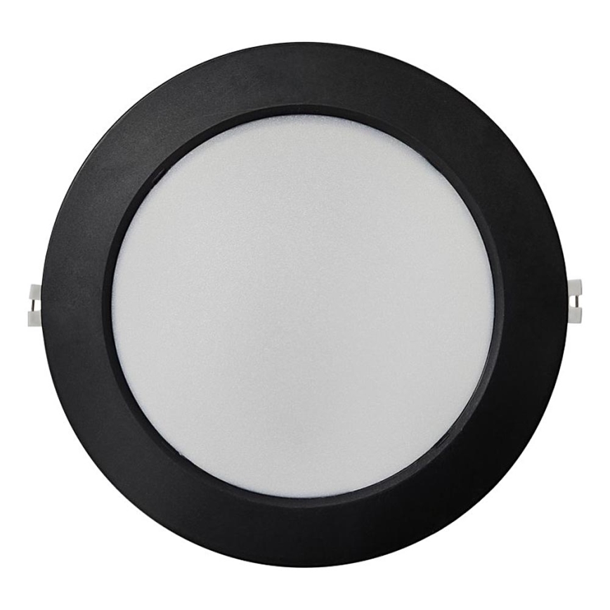 LED įleidžiamas lubinis šviestuvas CIRCLE LED/18W/230V 4000K diametras 22 cm juoda