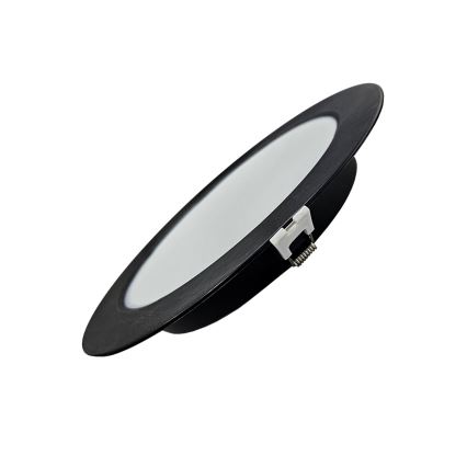 LED įleidžiamas lubinis šviestuvas CIRCLE LED/18W/230V 4000K diametras 22 cm juoda