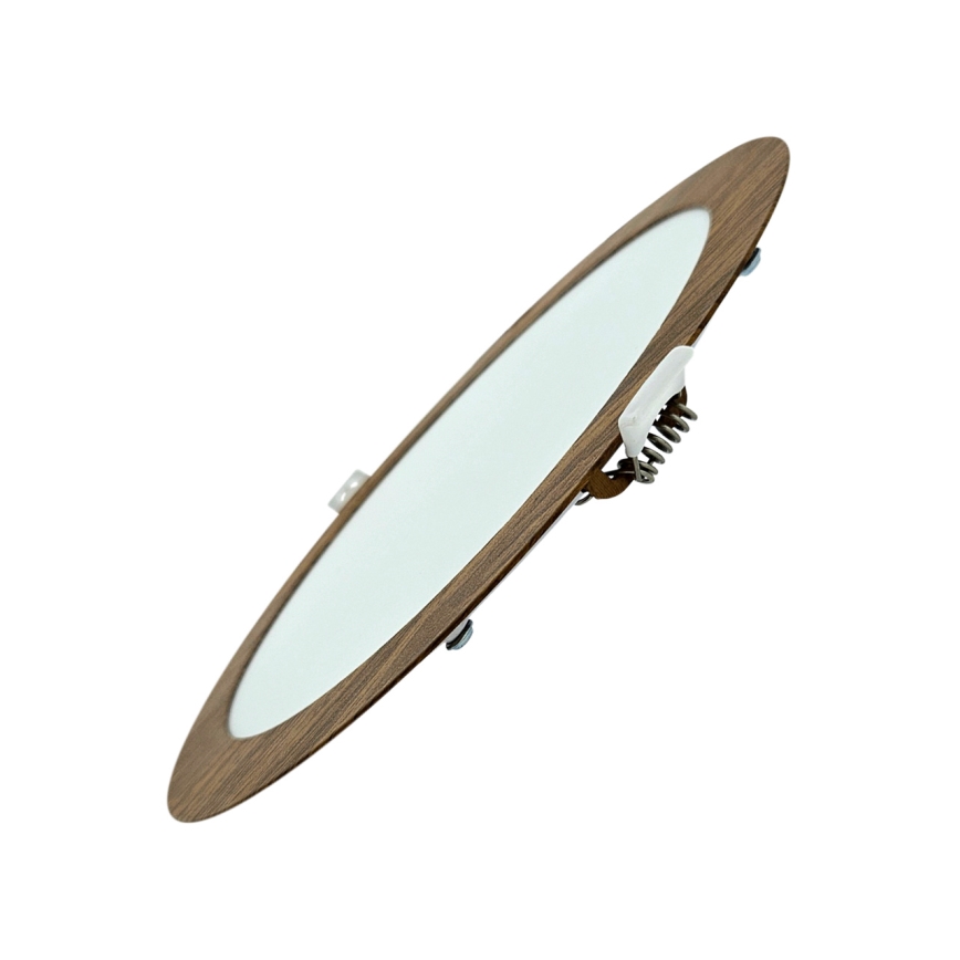 LED įleidžiamas lubinis šviestuvas CIRCLE LED/18W/230V 4200K diametras 22 cm ruda