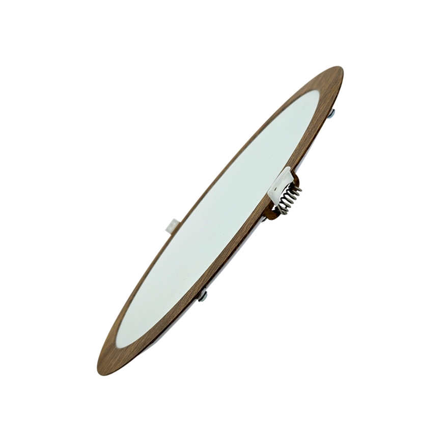LED įleidžiamas lubinis šviestuvas CIRCLE LED/24W/230V 4200K diametras 29,6 cm ruda