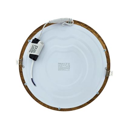 LED įleidžiamas lubinis šviestuvas CIRCLE LED/24W/230V 4200K diametras 29,6 cm ruda