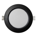 LED įleidžiamas lubinis šviestuvas CIRCLE LED/6W/230V 4000K diametras 12 cm juoda