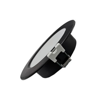 LED įleidžiamas lubinis šviestuvas CIRCLE LED/6W/230V 4000K diametras 12 cm juoda