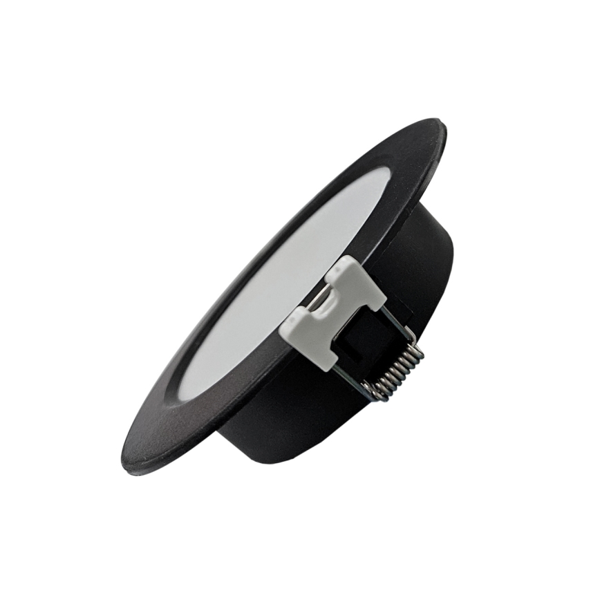 LED įleidžiamas lubinis šviestuvas CIRCLE LED/6W/230V 4000K diametras 12 cm juoda