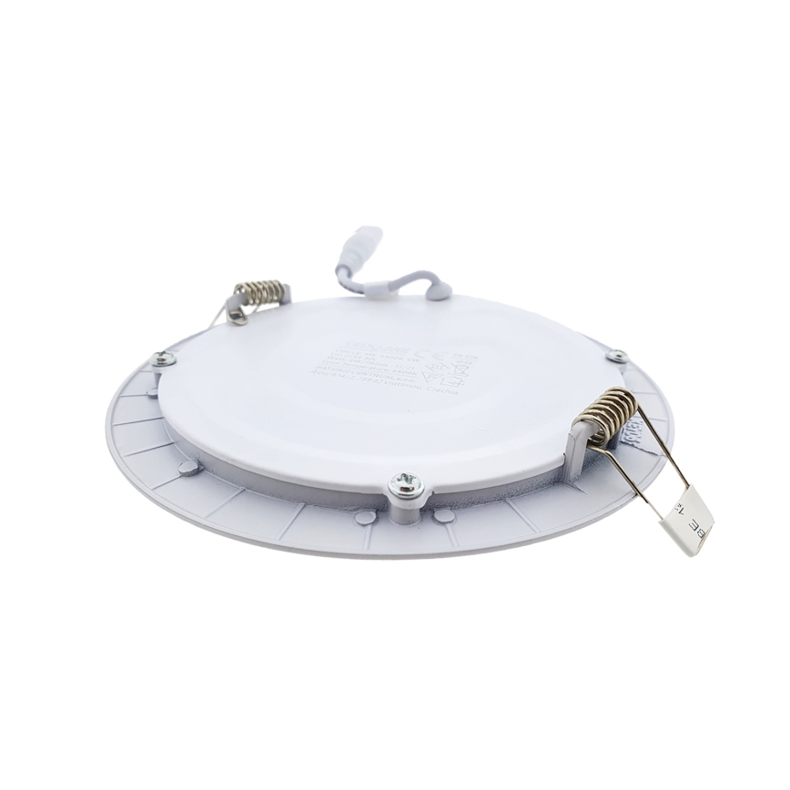 LED įleidžiamas lubinis šviestuvas CIRCLE LED/9W/230V 6500K diametras 14,5 cm balta