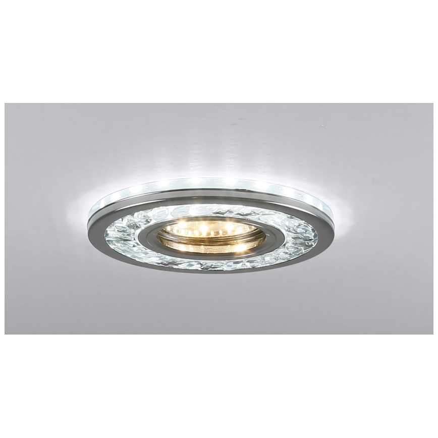 LED įleidžiamas lubinis šviestuvas EYE 1xGU10/50W + LED/3W/230V